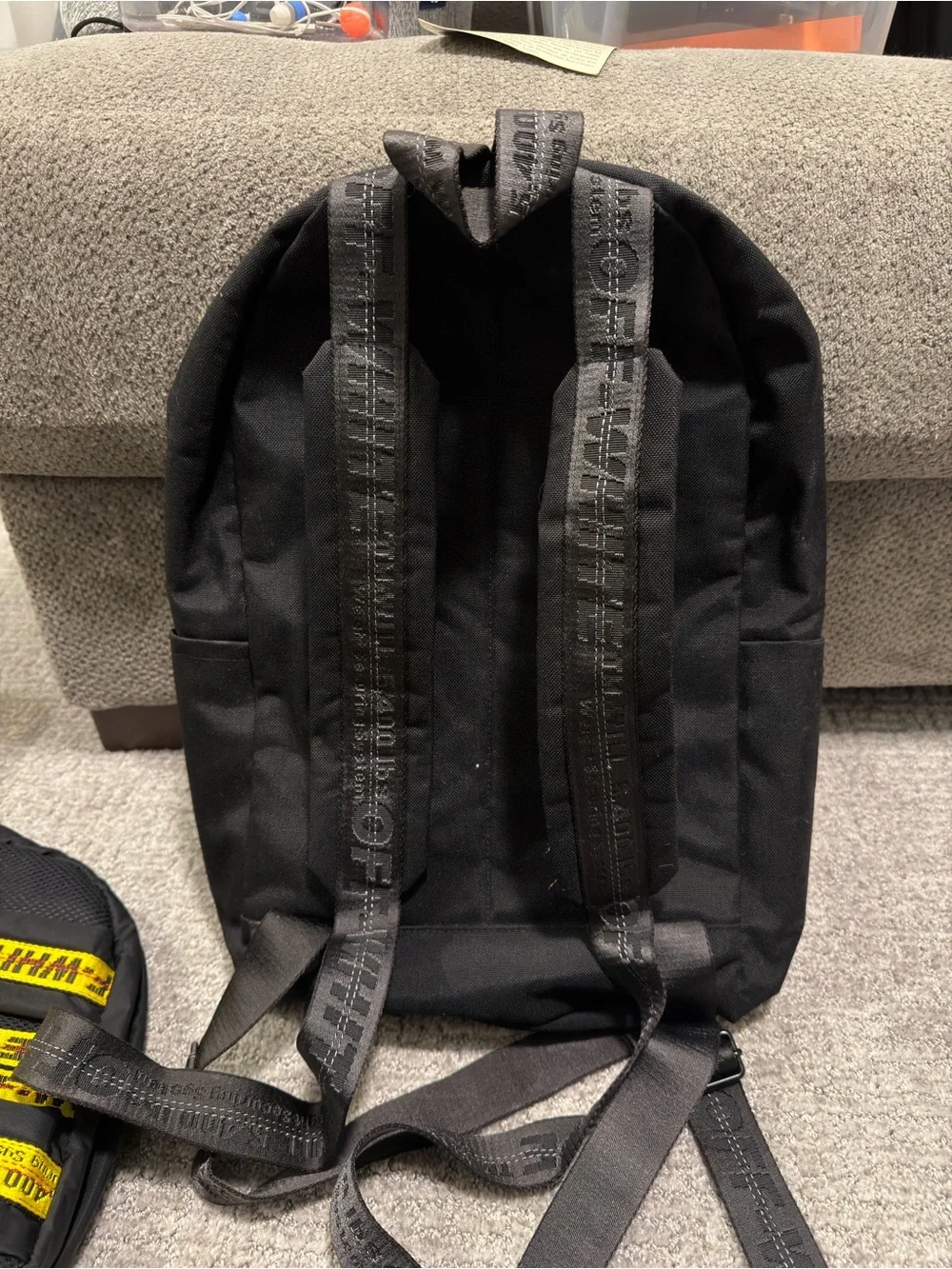Off-White Black Backpack with 